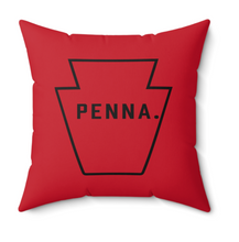 Load image into Gallery viewer, Red Penna Square Pillow
